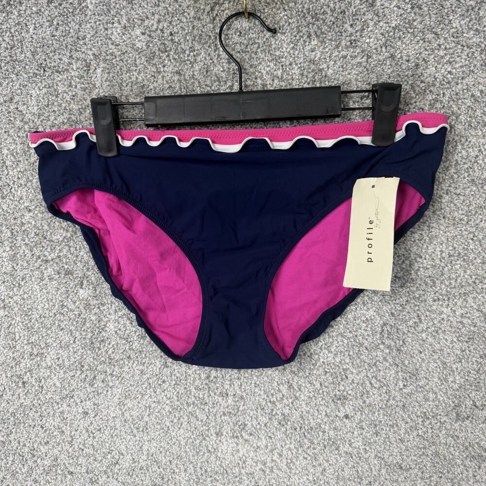 Profile Gottex Swim Bikini Bottom 12 Preppy Grandmillenial Coastal Chic Beach